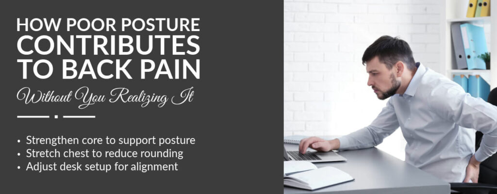 How Poor Posture Contributes to Back Pain Without You Realizing It